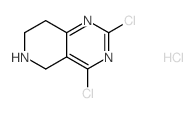 2,4-二氯-5,6,7,8-四氢吡啶并[4,3-D]嘧啶盐酸盐结构式