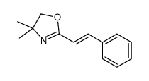 4,4-dimethyl-2-(2-phenylethenyl)-5H-1,3-oxazole Structure