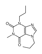 1-methyl-3,7-dipropylpurine-2,6-dione结构式