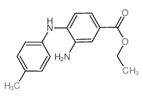 Ethyl 3-amino-4-(4-toluidino)benzoate Structure