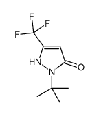 2-tert-butyl-5-(trifluoromethyl)-1H-pyrazol-3-one结构式