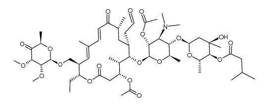 2',3-di-O-acetyl-4'''-deoxy-4''-O-isovaleryl-4'''-oxotylosin结构式