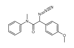 2-azido-2-(4-methoxyphenyl)-N-methyl-N-phenylacetamide结构式