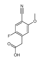 (4-cyano-2-fluoro-5-methoxyphenyl)acetic acid Structure
