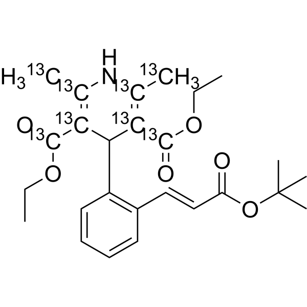 Lacidipine-13C8 Structure