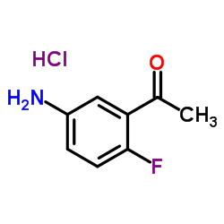 1-(5-Amino-2-fluorophenyl)ethanone hydrochloride (1:1) Structure