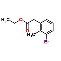 ethyl 2-(3-bromo-2-methylphenyl)acetate Structure