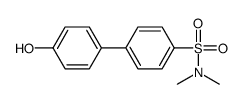 4-(4-N,N-二甲基氨磺酰基苯基)苯酚结构式