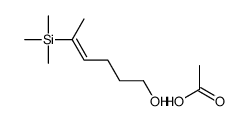 acetic acid,5-trimethylsilylhex-4-en-1-ol结构式