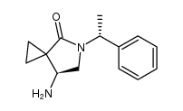 7-(S)-amino-5-[1(R)-phenylethyl]-4-oxo-5-azaspiro[2.4]heptane结构式