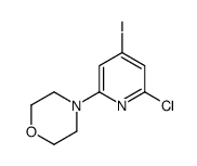 4-(6-氯-4-碘吡啶-2-基)吗啉结构式