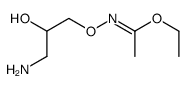 ethyl N-(3-amino-2-hydroxypropoxy)ethanimidate Structure