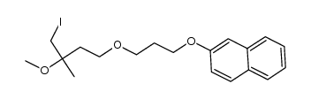 2-(3-(4-iodo-3-methoxy-3-methylbutoxy)propoxy)-naphthalene Structure