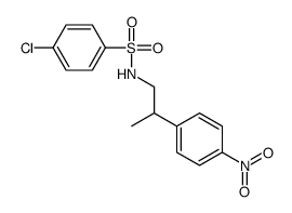 4-chloro-N-[2-(4-nitrophenyl)propyl]benzenesulfonamide Structure