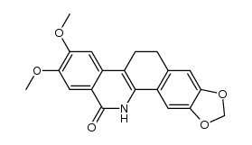 2,3-dimethoxy-5,6-dihydro-[1,3]dioxolo[4',5':4,5]benzo[1,2-c]phenanthridin-13(12H)-one Structure