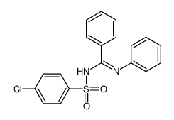 N'-(4-chlorophenyl)sulfonyl-N-phenylbenzenecarboximidamide结构式