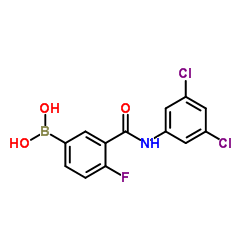 3-(3,5-dichlorophenylcarbamoyl)-4-fluorophenylboronic acid picture