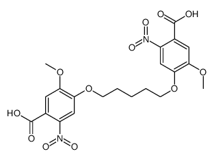 4-[5-(4-羧基-2-甲氧基-5-硝基氧基)戊氧基]-5-甲氧基-2-硝基苯甲酸结构式