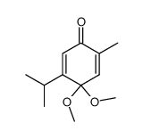 3-isopropyl-4,4-dimethoxy-6-methyl-cyclohexa-2,5-dienone Structure