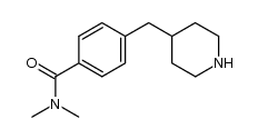 N,N-dimethyl-4-(piperidin-4-ylmethyl)benzamide结构式