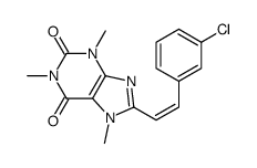 8-(3-chlorostyryl)caffeine结构式