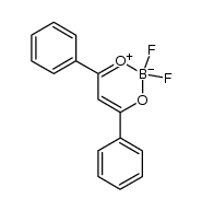 boron difluoride 1,3-diphenylpropane-1,3-dionate Structure