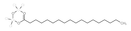 Chromium, tetrachloro-m-hydroxy[m-(octadecanoato-kO:kO')]di- Structure