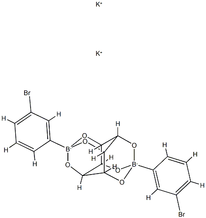 Bis(3-bromophenylboronic Acid) scyllo-Inositol Complex Dipotassium Pentahydrate Structure