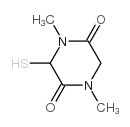 2,5-Piperazinedione,3-mercapto-1,4-dimethyl-(9CI)结构式