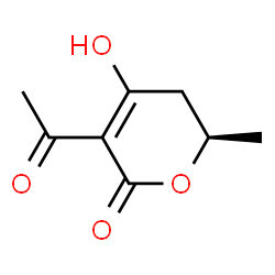 2H-Pyran-2-one, 3-acetyl-5,6-dihydro-4-hydroxy-6-methyl-, (R)- (9CI) Structure