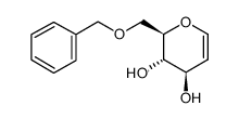 1,5-脱水-2-脱氧-6-O-(苯基甲基)-D-阿拉伯-己-1-烯糖结构式