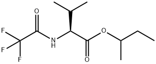 N-(Trifluoroacetyl)-L-valine 1-methylpropyl ester structure