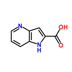 1H-吡咯并[3,2-B]吡啶-2-羧酸结构式