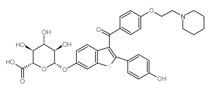 Raloxifene 6-glucuronide Structure