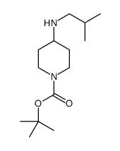 4-(异丁基氨基)哌啶-1-羧酸叔丁酯结构式