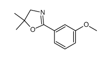 2-(3-methoxyphenyl)-5,5-dimethyloxazoline结构式