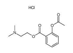 aspirin N,N-dimethylethanolamine ester hydrochloride Structure