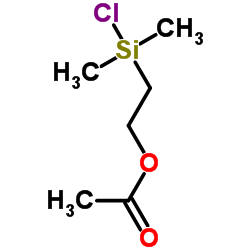 2-[Chloro(dimethyl)silyl]ethyl acetate Structure