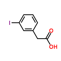 (3-Iodophenyl)acetic acid Structure