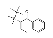 (E)-2-(tert-butyldimethylsilyl)-1-phenylbut-2-en-1-one Structure