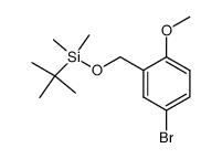 [(5-bromo-2-methoxyphenyl)methoxy]dimethyl(1,1-dimethylethyl)silane结构式