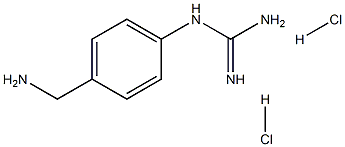 N-[4-(Aminomethyl)phenyl]guanidine Dihydrochloride Structure