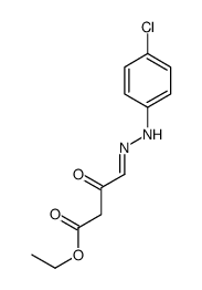 ethyl 4-[(4-chlorophenyl)hydrazinylidene]-3-oxobutanoate Structure