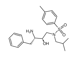 N-((2R,3S)-3-Amino-2-hydroxy-4-phenyl-butyl)-N-isobutyl-4-methyl-benzenesulfonamide Structure