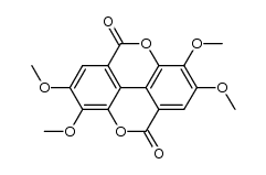 2,3,7,8-tetramethoxy-4,9-dioxa-pyren-5,10-dione结构式