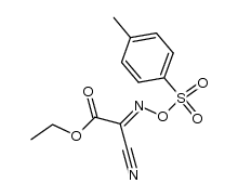 (E)-ethyl 2-cyano-2-(tosyloxyimino)acetate Structure