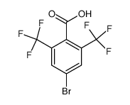 4-bromo-2,6-bis(trifluoromethyl)benzoic acid结构式