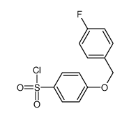4-[(4-fluorophenyl)methoxy]benzenesulfonyl chloride结构式