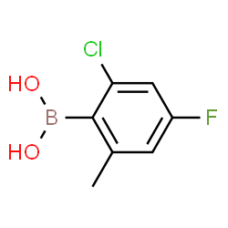 2-Chloro-4-fluoro-6-methylphenylboronic acid Structure