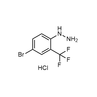 [4-Bromo-2-(trifluoromethyl)phenyl]hydrazinehydrochloride Structure